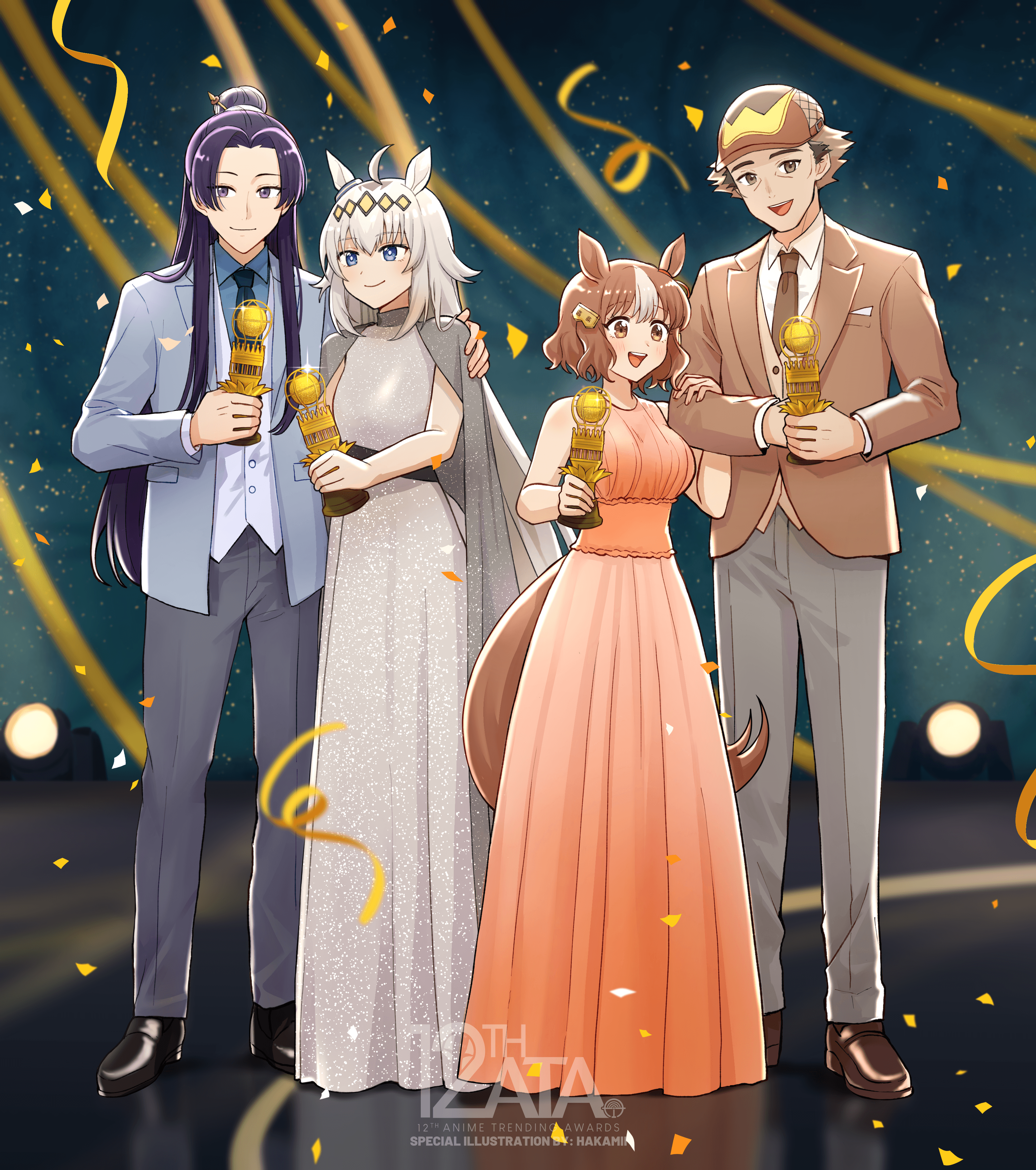 Jinshi, Oguri Cap, Belno Light, and Jo Kitahara are the 2025 Characters of the Year at the 12th Anime Trending Awards